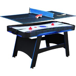 Hathaway Bandit 5-Ft Air Hockey and Table Tennis Multigame Table, Great for Family Game Rooms, Includes Strikers, Pucks, Paddles, Balls and net/Post Set in Kuwait