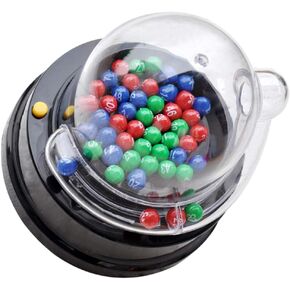 STOBOK Electric Lotto Ball Machine: Lottery Machine Portable Bingo Machine Cage Game with Balls Fortunate Number Picker, Electric Shake Lucky Ball Machine in Saudi Arabia