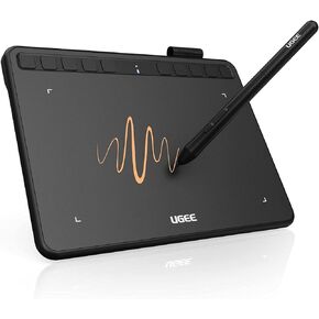 Drawing Tablet, UGEE Computer Graphics Tablets with 10 Hot Keys, 6.5x4 inch OSU Tablet with Battery Free Stylus of 8192 Levels Pressure Sensitivity,Digital Pen Art Pad for Mac/Linux/Windows PC/Android