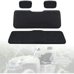UTV Ranger Seat Covers Compatible with Polaris Ranger 500 700 800 2002-2008, Heavy Duty Waterproof PU Coating Ranger Black Seat Cover