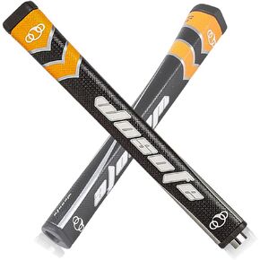 Golf Putter Grips Midsize for Men 45g 2.0 Fit Most Iron Club Pistol Shape Lightweight Tacky Surface Delicate Pattern Soft Polyurethane Material Comfortable Feel 6 Colors for Choose