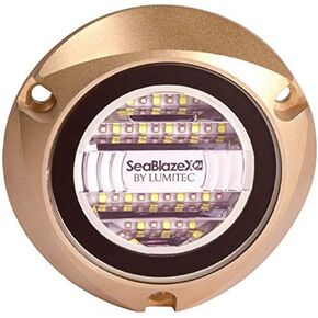 SeaBlaze X2 Underwater Light, Bronze, White/Blue