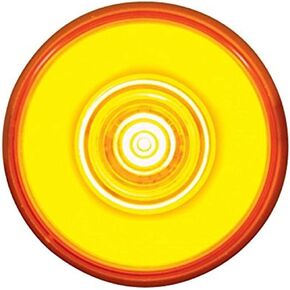 United Pacific Amber Halo Glo 2" Round 6 LED Truck Trailer Marker Clearance Light Kit/Grommet, 37035