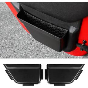 Hoolcar Front Door Storage Pockets, Door Side Insert Organizer Box Door Net Pocket Replacement for 2011-2018 Jeep Wrangler JK JKU, Interior Storage Expansion Accessories, Black, 2PCs
