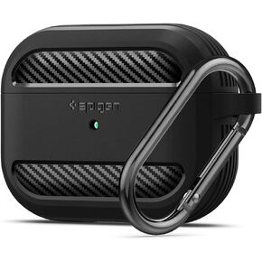 Spigen Rugged Armor Designed for Airpods Pro Case Cover Protective Charcoal
