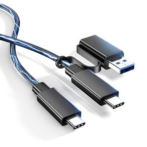 FOINNEX Thunderbolt USB 4 Cord, 5ft USB4 Cable Supports 100W Fast Charge and 40Gbps Data Transfer, USB-C Thunderbolt 4 Cable Offers 8K for Type-C MacBook, SSD, Thunderbolt Docks, and eGPU