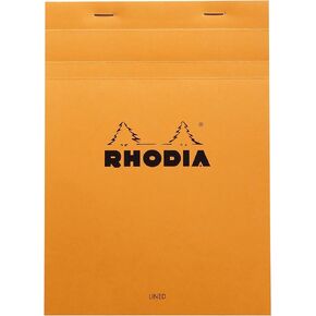 Rhodia Classic French Paper Pads Ruled with Margin 6 in. x 8 1/4 in. Orange (16600C)