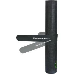 Yoga Mat Strap Slap Band Keeps Your Mat Tightly Rolled and Secure with One Snap Fits Most Size Mats, Black