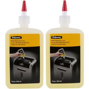 Fellowes Shredder Oil, 12 oz. Bottle w/Extension Nozzle Pack of 2