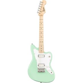 Squier Mini Jazzmaster Electric Guitar, with 2-Year Warranty, Surf Green, Maple Fingerboard
