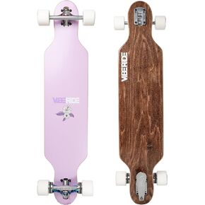 BrakeBoard - Longboard with a Brake! Drop-Through Longboard Skateboard with a Brake. Premium Maple Longboard for Cruising & Downhill.