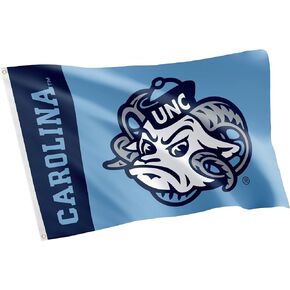 University of North Carolina Flag UNC Chapel Hill Tar Heels Flags Banners 100% Polyester Indoor Outdoor 3x5 (Team Name)