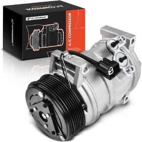 A-Premium Air Conditioner AC Compressor with Clutch Compatible with Chevrolet Traverse 2009-2012 & GMC Acadia 2007-2012 & Buick Enclave 2008-2012 & Saturn Outlook 2007-2010
