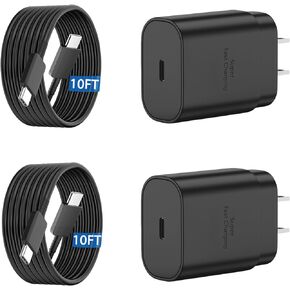 Super Fast Type C Charger 25W Android Samsung Charger 6FT USB C Charger Cable Fast Charging Block for Samsung Galaxy S23/S23 Ultra/S23+/S22/S22 Ultra/S22+/S21/S20/Note 20/Note 10/Z Fold/Flip 4/3