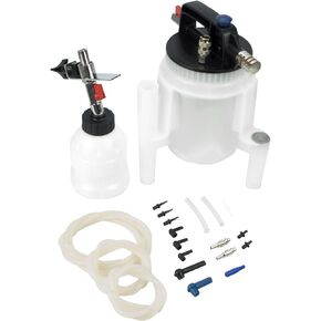Steelman Pneumatic Brake Fluid Bleeder Extractor Kit, Removes Fluid from Master Cylinders and Calipers, Non-Sparking, Automatic Shutoff, Fill Bottle
