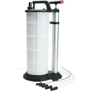 KUNTEC 9L Oil Fluid Extractor Changer Manual Vacuum Oil Extractor Pump for Automobile Fluids Vacuum Evacuation