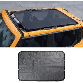 Sunshade Mesh Sun Shade Bikini Top Cover Provides Roof UV Sun Protection Accessories for Ford Bronco 2 Door 2021 2022 2023 2024