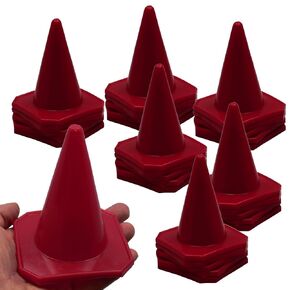 Bluedot Trading 4" RC Racing Sports Marker Cones for Kids Games Indoor or Outdoor Sports, Theme Party, Agility Training, and More, Orange – Set of 20