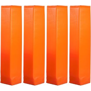 Crown Sporting Goods Anchorless Weighted Football Pylons (Set of 4), Orange