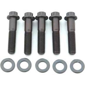 ARP 653-1500 Black Oxide 7/16-14" RH Thread 1.500" UHL 6-Point Bolt with 7/16" Socket and Washer, (Set of 5)