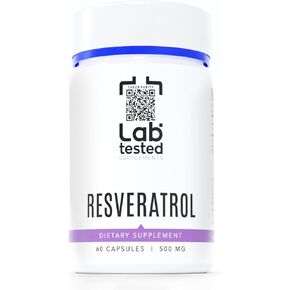 Trans-Resveratrol - 60 500mg Capsules - 3rd Party COA Provided with Every Lot# - Pure Resveratrol - No Fillers