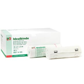 Lohmann & Rauscher 58410 Idealbinde Short Stretch Elastic Bandage, 8" Wide x 5.5 Yard Long Roll, Packaging May Vary