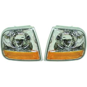 For Ford F-150 Signal Corner Light 2001 2002 2003 Pair Driver and Passenger Side Replaces FO2520170 + FO2521170