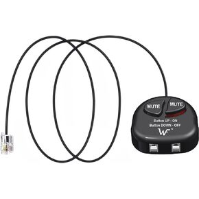 Telephone Training Adapter Y Splitter+Mute Button for Headset for Nortel Meridican, Norstar, Avaya, Ashtra, Mitel, Polycom, Ge and Other IP Phone