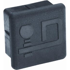 Draw-Tite Rubber Economy Receiver Tube Cover with D Logo for 2-Inch Square Receivers