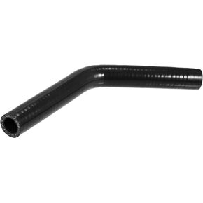 X AUTOHAUX 19mm 0.75" ID 45 Degree Elbow Silicone Reducer Hose Pipe Bend Turbo Water Intercooler Black