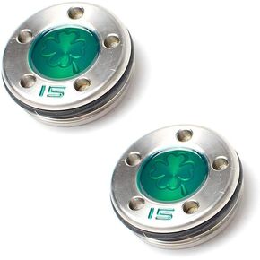 2PCS Golf Replacement Putter Weights with Green Four-Leaf Clover Pattern (5g/10g/15g/20g/25g/30g/35g/40g) Available for Select Newport Studio Design California GoLo Futura X Series Clubs Head in Kuwait
