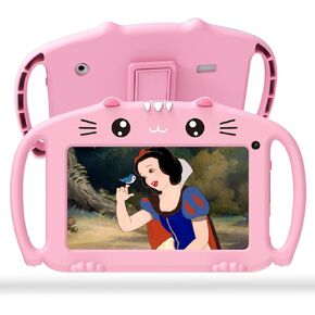 Tablet for Kids 7 inch Kids Tablets Android with WiFi Quad Core 2G 32G Children's Tablet for Toddler with Parental Control Educational Games Shockproof Case Youtube Netflix Google Play (Pink)