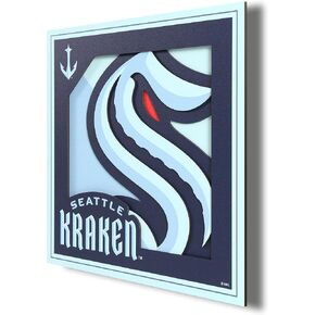 YouTheFan NHL 3D Logo Series Wall Art-12x12