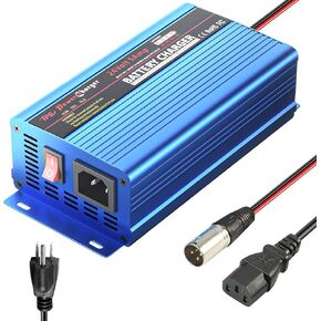 24V 5Amp Smart Automatic Battery Charger, Portable Battery Maintainer with XLR Connector for Car Boat Lawn Mower Marine Scooter Wheelchair Motorcycle eBike