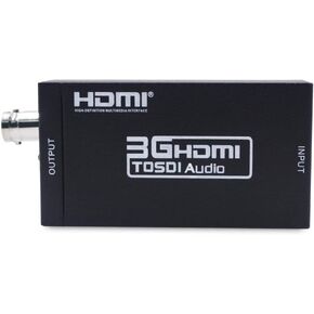 HDMI to SDI Converter Adapter HDMI SDI Adapter SDI/HD-SDI/3G-SDI Adapter Support 1080P for Camera Home Theater