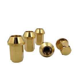Wheel Accessories Parts Set of 20 Titanium Lug Nuts M12/14x1.5 RISON titanium Closed End 6AL4V Titanium GR5 Hex Wheel Lug Nut 20pcs/Set (M12*1.5, Black)