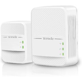 مجموعة محول Tenda AV1000 WiFi Powerline مع منافذ جيجابت، وموسع Powerline مع AC650 ثنائي النطاق WiFi، التوصيل والتشغيل، لبث الفيديو عالي الدقة/3D/4K والألعاب (PH10) in Kuwait