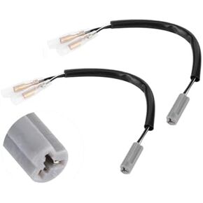 7.5in Turn Signal Wiring Adapter Plug Motorcycle Signal Blink Lamp Socket Wiring Harness Parts Fit for Yamaha YZF‑R6 YZF‑R1 FZ6 FZ10