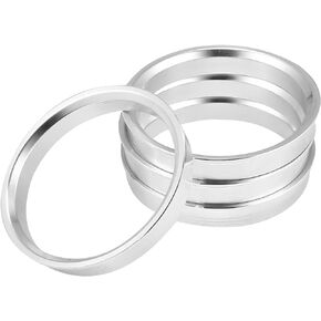 X AUTOHAUX 4pcs OD 66.6mm to ID 60.1mm Aluminum Alloy Car Hub Centric Rings Wheel Bore Center Spacer