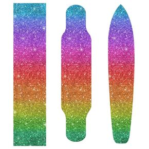 Aurora Over Forest Skateboard Grip Tape Sheet,Non Slip Waterproof Sandpaper Scooter Grip Tape Longboard Griptape 44.1x10.1inch