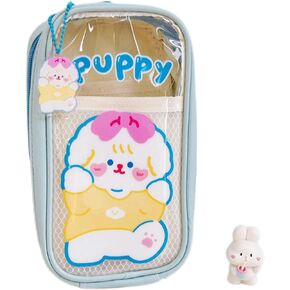 Cute Pencil Case Kawaii Pencil Case with Accessories Kawaii School Supplies Case Cute Stationary Pencil Case for Girls (Blue)…