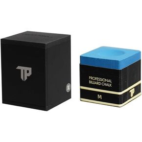 TP Pro Chalk Blue Pool Chalk Cubes | Billiards Chalk (Model M Designed for Universal Cue Tips)