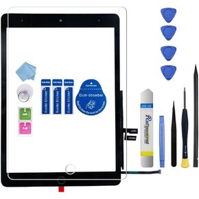 for iPad 9th Gen (2021) 10.2" Touch Screen Digitizer Assembly Replacement ，for A2602 A2603 A2604 A2605，with Home Button, Camera Bracket,Pre-Installed Adhesive,Repair Kit