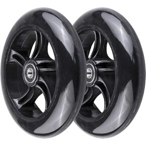 145mm PU Scooter Replacement Wheels Set for Stroller/ 3-Wheeled Swing Wiggle Scooter,2-Pack