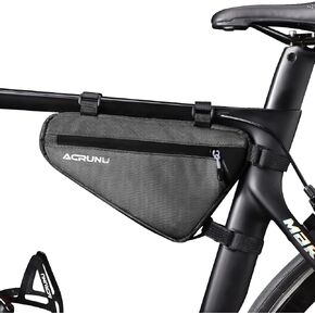 Bike Bag, Bike Frame Storage Bag, Water-Resistant Bike Triangle Bags with Two Side Pockets, BMX Bike Accessories for Mountain Road Bike Trip(Green)