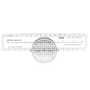 Aviation Navigation Plotter, Premier Rotating Azimuth Plotter with WAC Charts, Flight Planning Routes Tools with 8 Functions, Accurate Scale Flight Plotter for Aviation Students