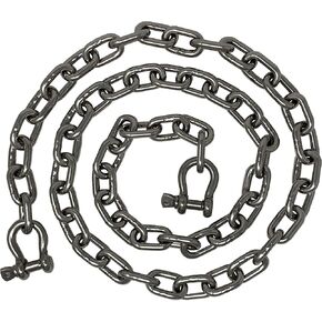 Rainier Supply Co. Anchor Chain - 5/16" x 6' Stainless Steel Boat Chain - Premium Marine Grade 316SS Boat Anchor Chain with Oversized Shackles