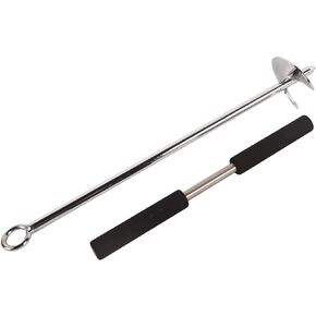 Sand Anchor for Boat, 316 Stainless Steel Sand Anchor with Removable Handle for Kayak Jet Ski PWC Pontoon, 17" Length Auger Anchor to The Beach Shallow Water and Sandbar