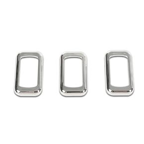 PIT66 Chrome Rocker Switch Trim Bezel, Compatible with Peterbilt Keworth Freightliner 3 PCS