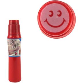 Treasure Gurus Fast Drying Bright Pink Ink Smile Face Self Inking Marker Bingo Dauber Game Accessory